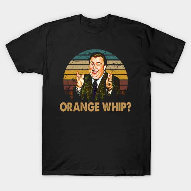 uncle buck black art retro orange whip T-Shirt by LolitaGad